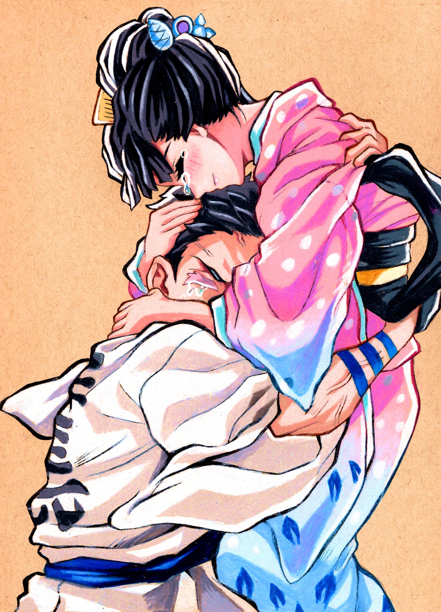 Akaza and Koyuki Drawing