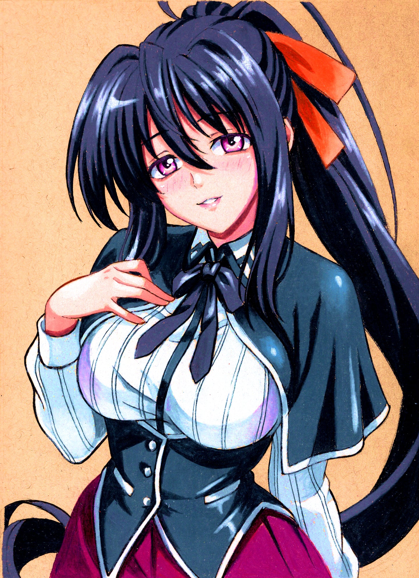 Akeno Himejima Drawing