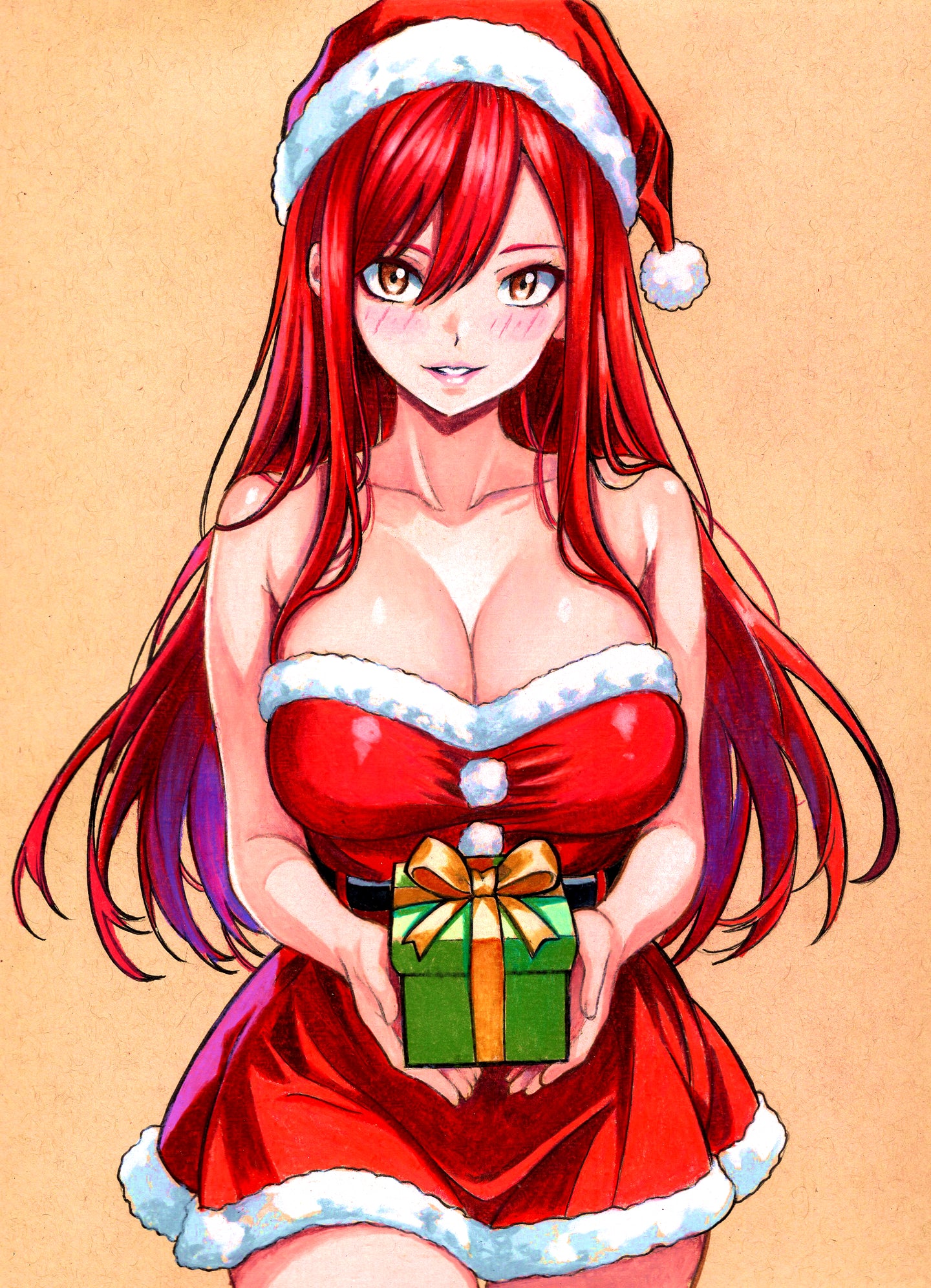 Santa Erza Scarlet Drawing