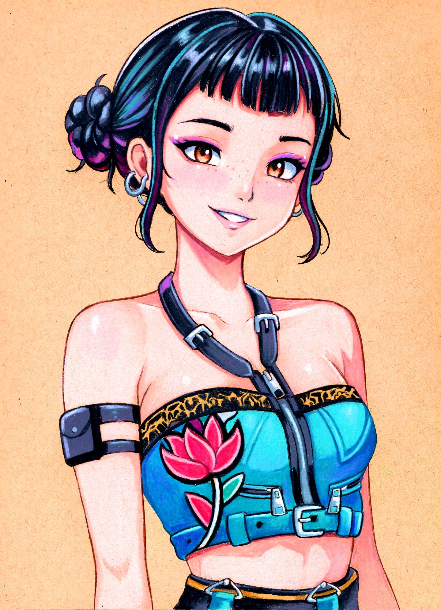 Zoey Kpop Demon Hunters Drawing