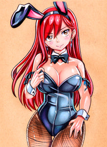 Erza Scarlet Bunny Outfit (Fairytail)