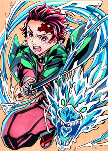 Tanjiro Kamado Water Dragon (Demon Slayer)